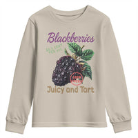 Fresh Juicy Blackberries Youth Sweatshirt Retro Vintage Backberry Farmers Market