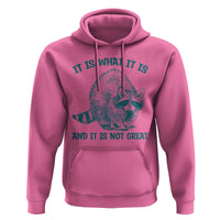Funny Raccoon Meme It Is What It Is Hoodie And It Is Not Great Mental Health Support - Wonder Print Shop