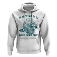 Funny Raccoon Meme It Is What It Is Hoodie And It Is Not Great Mental Health Support - Wonder Print Shop
