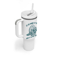 Funny Raccoon Meme It Is What It Is Tumbler With Handle And It Is Not Great Mental Health Support - Wonder Print Shop