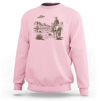 UFO Western Cowboy Sweatshirt Rodeo Wild West Retro Vintage Graphic