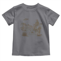UFO Western Cowboy Toddler T Shirt Rodeo Wild West Retro Vintage Graphic