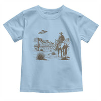 UFO Western Cowboy Toddler T Shirt Rodeo Wild West Retro Vintage Graphic