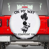Funny Raccoon 90s Trash Panda Spare Tire Cover On My Way To Disappoint You Mental Health Meme - Wonder Print Shop