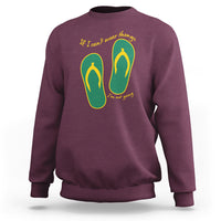 Funny Aussie Slang Sweatshirt If I Can't Wear Thongs I'm Not Going Flip Flops - Wonder Print Shop