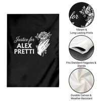 Justice for Alex Pretti Floral Memorial Garden Flag Minneapolis Jan 24 2026 Tribute