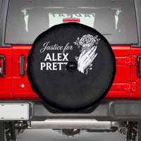 Justice for Alex Pretti Floral Memorial Spare Tire Cover Minneapolis Jan 24 2026 Tribute