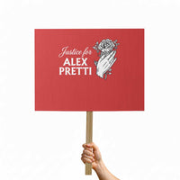 Justice for Alex Pretti Floral Memorial Protest Sign Minneapolis Jan 24 2026 Tribute