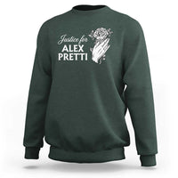 Justice for Alex Pretti Floral Memorial Sweatshirt Minneapolis Jan 24 2026 Tribute