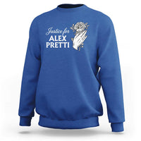 Justice for Alex Pretti Floral Memorial Sweatshirt Minneapolis Jan 24 2026 Tribute