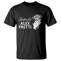 Justice for Alex Pretti Floral Memorial T Shirt Minneapolis Jan 24 2026 Tribute