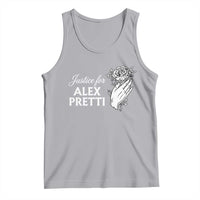 Justice for Alex Pretti Floral Memorial Tank Top Minneapolis Jan 24 2026 Tribute