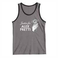 Justice for Alex Pretti Floral Memorial Tank Top Minneapolis Jan 24 2026 Tribute