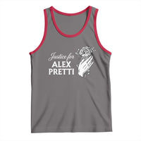 Justice for Alex Pretti Floral Memorial Tank Top Minneapolis Jan 24 2026 Tribute