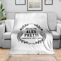 Justice for Alex Pretti Throw Blanket Minneapolis January 24 2026 Tribute Memorial Wreath