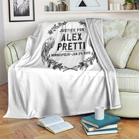 Justice for Alex Pretti Throw Blanket Minneapolis January 24 2026 Tribute Memorial Wreath