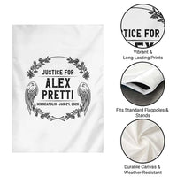 Justice for Alex Pretti Garden Flag Minneapolis January 24 2026 Tribute Memorial Wreath