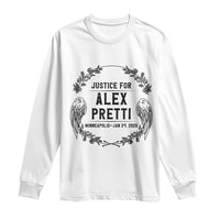 Justice for Alex Pretti Long Sleeve Shirt Minneapolis January 24 2026 Tribute Memorial Wreath