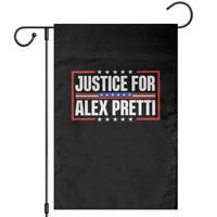 Justice for Alex Pretti Patriotic Garden Flag Minneapolis Jan 24 2026 Memorial Red White and Blue