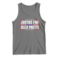 Justice for Alex Pretti Patriotic Tank Top Minneapolis Jan 24 2026 Memorial Red White and Blue