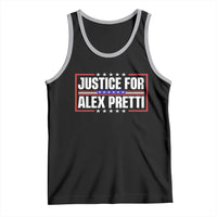 Justice for Alex Pretti Patriotic Tank Top Minneapolis Jan 24 2026 Memorial Red White and Blue