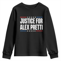 Justice for Alex Pretti Patriotic Youth Sweatshirt Minneapolis Jan 24 2026 Memorial Tribute