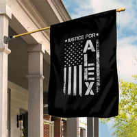 Justice for Alex Pretti American Flag Garden Flag Minneapolis Jan 24 2026 Memorial Tribute