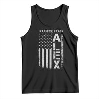 Justice for Alex Pretti American Flag Tank Top Minneapolis Jan 24 2026 Memorial Tribute