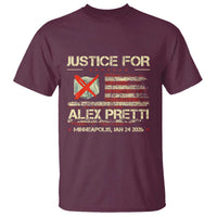 Justice for Alex Pretti Abolish Ice Protest T Shirt Minneapolis Jan 24 2026 American Flag