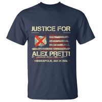 Justice for Alex Pretti Abolish Ice Protest T Shirt Minneapolis Jan 24 2026 American Flag