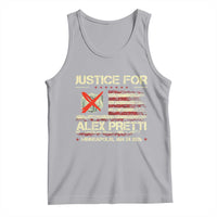 Justice for Alex Pretti Abolish Ice Protest Tank Top Minneapolis Jan 24 2026 American Flag