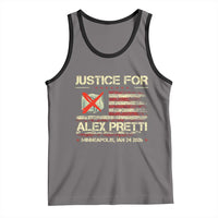 Justice for Alex Pretti Abolish Ice Protest Tank Top Minneapolis Jan 24 2026 American Flag