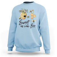Sweet As Can Bee Floral Beehive Honey Bee Baby Shower Gender Reveal Mother's Day Shirt, Funny Bee T-shirt, Bee Lover Gift, Insect Shirts Sweatshirt - Wonder Print Shop
