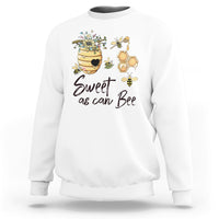 Sweet As Can Bee Floral Beehive Honey Bee Baby Shower Gender Reveal Mother's Day Shirt, Funny Bee T-shirt, Bee Lover Gift, Insect Shirts Sweatshirt - Wonder Print Shop