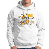 Bee Blessed Cute Bee Gnome With Honey Jar Beekeeper Shirt, Bee T-shirt, Gnome Tee, Bee Lover Gift, Insect Shirts, Spiritual Shirt Hoodie - Wonder Print Shop