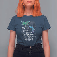 Always Loved Never Forgotten Forever Loved Spiritual Dragonfly Mystical Memorial Shirt, Dragonfly T-shirt, Dragonfly Gift, Insect Lover Shirt T Shirt For Women - Wonder Print Shop