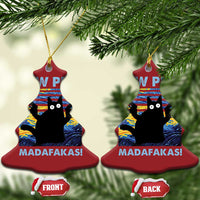 Funny Cat Christmas Ornament Pew Pew Madafakas Retro Vintage Starry Night - Wonder Print Shop