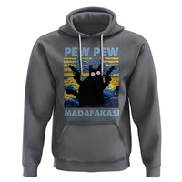 Funny Cat Hoodie Pew Pew Madafakas Retro Vintage Starry Night - Wonder Print Shop