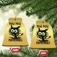 Funny Burnt Cat Christmas Ornament Pew Pew Madafakas - Wonder Print Shop