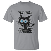 Funny Burnt Cat T Shirt Pew Pew Madafakas - Wonder Print Shop