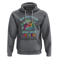 Turtle Autism Acceptance Hoodie Swim With Turtles Walk With Autism - Wonder Print Shop