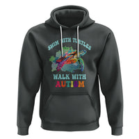 Turtle Autism Acceptance Hoodie Swim With Turtles Walk With Autism - Wonder Print Shop