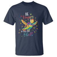 Turtle Autism Acceptance T Shirt Be Happy In Your Own Shell Spectrum Rainbow Infinity - Wonder Print Shop