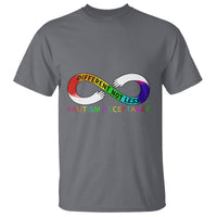 Autism Acceptance T Shirt Different Not Less Spectrum Rainbow Infinity - Wonder Print Shop