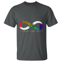Autism Acceptance T Shirt Different Not Less Spectrum Rainbow Infinity - Wonder Print Shop