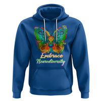 Autism Acceptance Hoodie Embrace Neurodiversity Rainbow Spectrum - Wonder Print Shop
