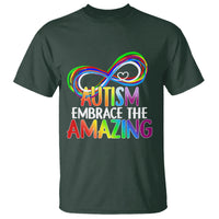 Autism Acceptance T Shirt Embrace The Amazing Spectrum Rainbow Infinity Symbol - Wonder Print Shop
