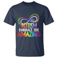 Autism Acceptance T Shirt Embrace The Amazing Spectrum Rainbow Infinity Symbol - Wonder Print Shop