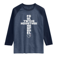 For God So Loved The World John 3 16 Acronym Christian Cross Raglan Shirt Faith Statement Inspirational Religious Gift