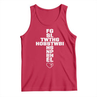 For God So Loved The World John 3 16 Acronym Christian Cross Tank Top Faith Statement Inspirational Religious Gift